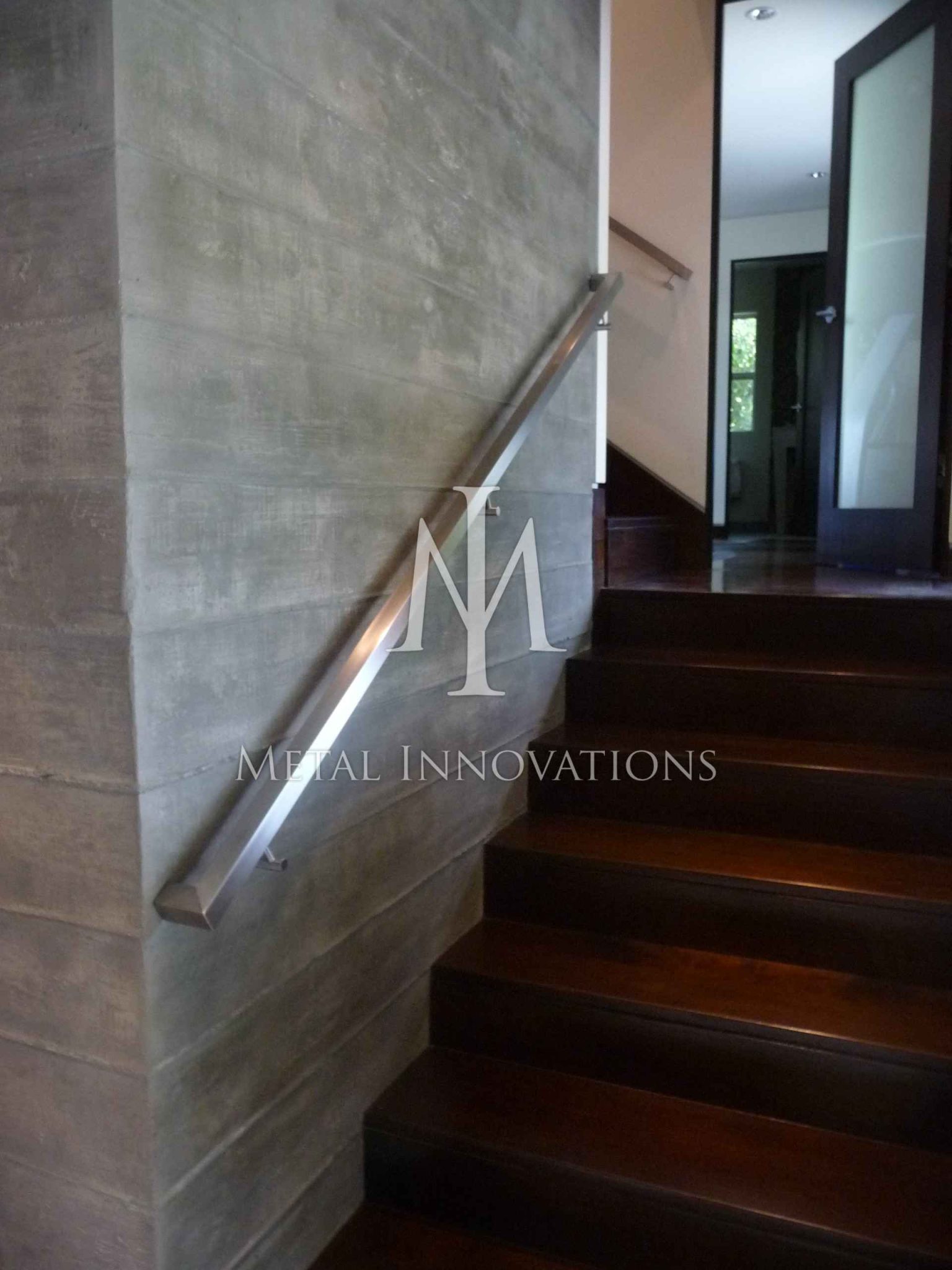 Wall Side Railing Wall Railing Project 47 - Metal Innovations