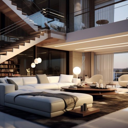 Glass Railings with Stainless Steel Cables